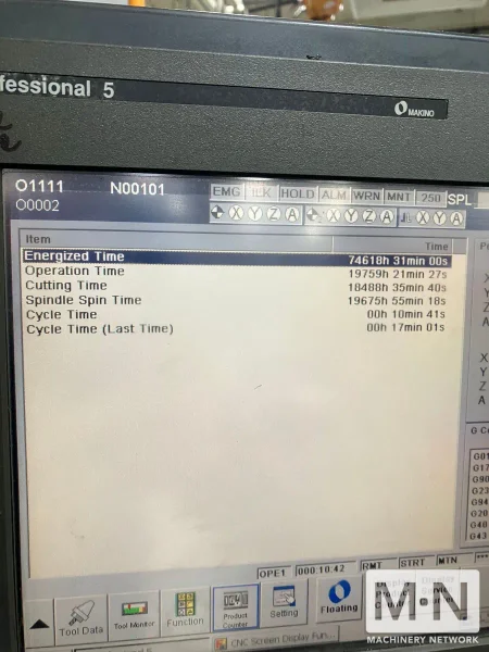 Makino F5 CNC Vertical Machining Center, 2010