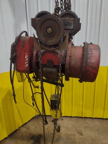 5 TON 10,000 LBS BOBCAT POWER CABLE HOIST WITH TROLLEY: STOCK #18939