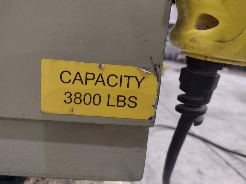 3800 LBS X 60" X 42" SOUTHWORTH MODEL #LS4-36 HYDRAULIC SCISSOR LIFT TABLE WITH ROLLER TOP, 110 VOLT: STOCK #20883