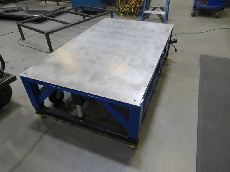 Built MB 1200  5&#039; X 3&#039;  Portable Electric Lift Table w Fork Slots w Removable Top- Auction Item