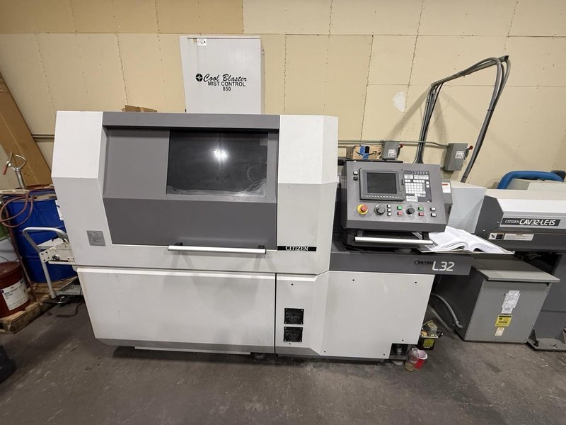 Citizen L32-1M8 Swiss Lathe, 2015 – Bar Loader, Mist Collector