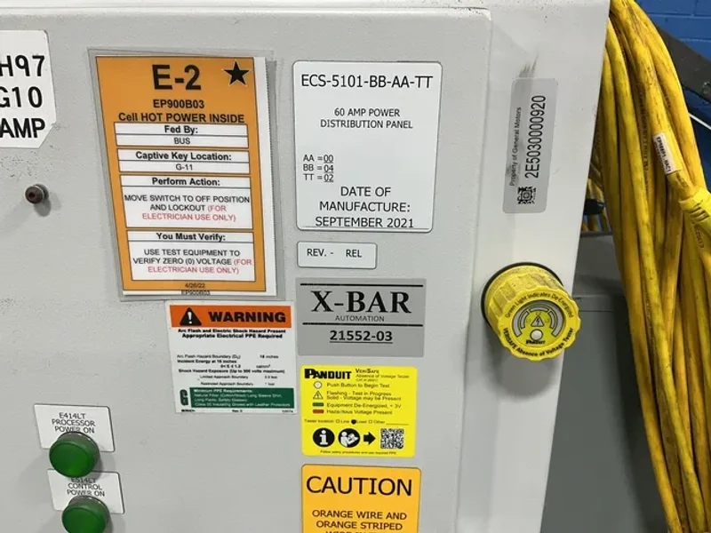 X-bar Automation 60 Amp Power Distribution Panel - Ecs-5101-bb-aa-tt