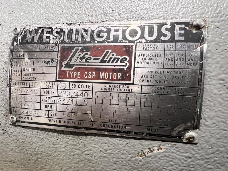 6" LANDIS MODEL #6P RECEDING DIE PIPE THREADER: YOBRO #24574