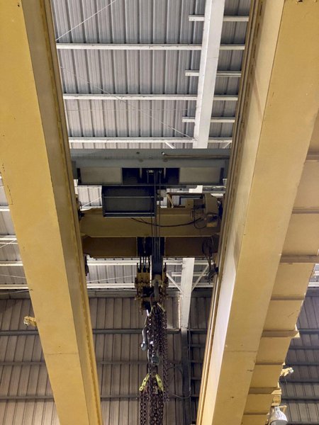 (1993) 75 TON X 103&#039;6&quot; P&amp;H PACESETTER OVERHEAD BRIDGE CRANE WITH 20 TON AUXILIARY. STOCK # 0733320