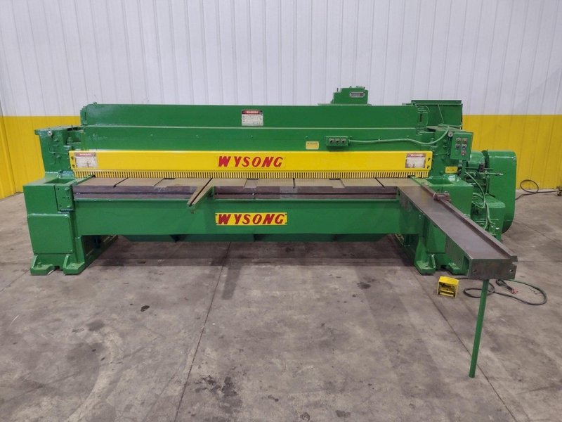 10' X 1/4" WYSONG MODEL #1025-F MECHANICAL POWER SQUARING SHEAR: YOBRO #25202