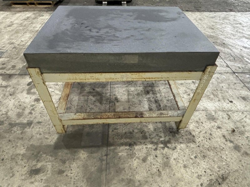 36&quot; x 48&quot; x 5.75&quot; COLLINS MICROFLAT BLACK SURFACE PLATE GRANITE TABLE: STOCK #18002
