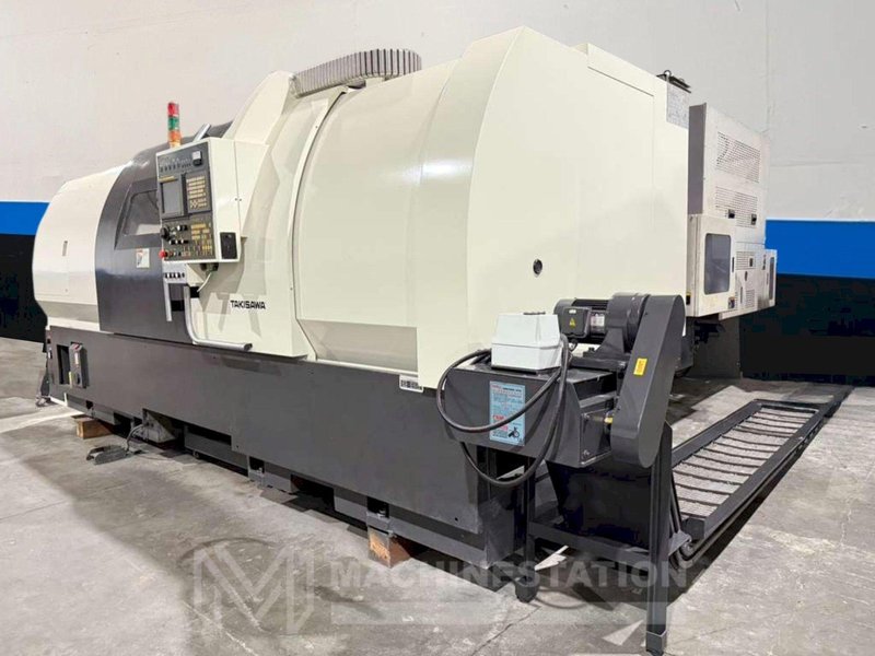 Takisawa EX-122 CNC Turning Center – 21″ Chuck, 7.87″ Big Bore, Long Bed Lathe