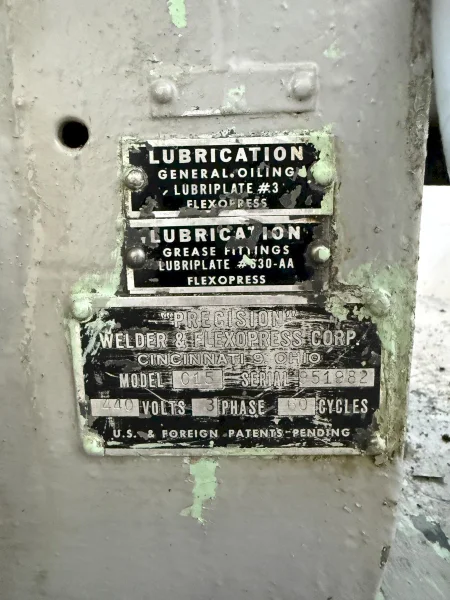 15 TON FLEXO-PRESS MODEL #C15 PRECISION PRESS: YOBRO #25226