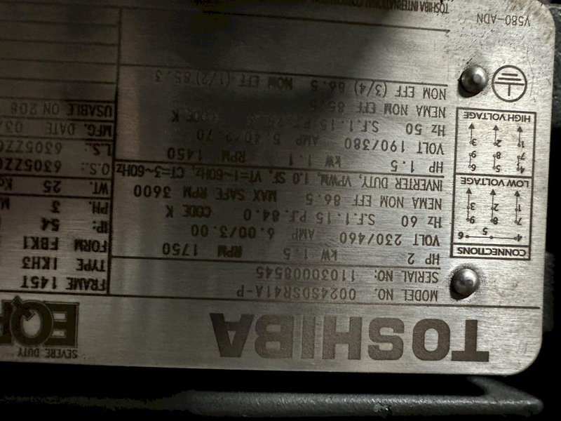 60,000 LBS PANDJIRIS TANK TURNING ROLLS: STOCK #78083