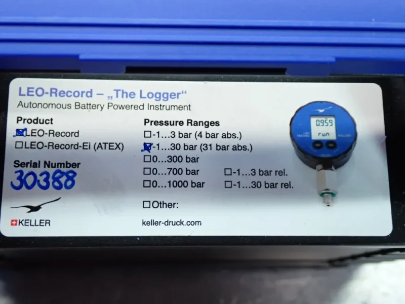 KELLER LEO-RECORD LOGGER PRESSURE GAUGE, 3PCS  -  303025.0002