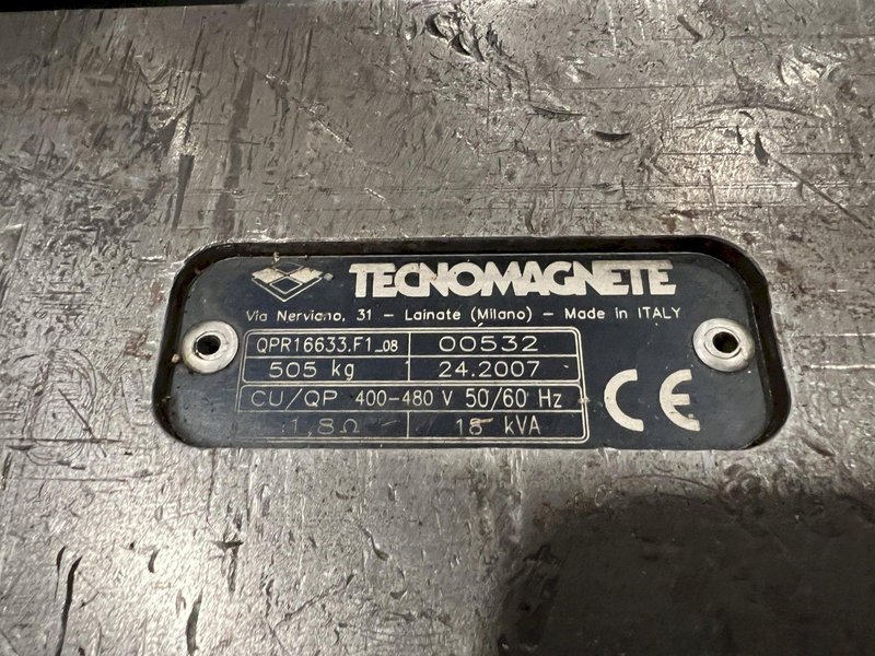 Dual Tecnomagnete Magnetic Chucks w/ Controller 42.5&quot; x 47.5&quot; | 46.5&quot; x 55.5&quot;