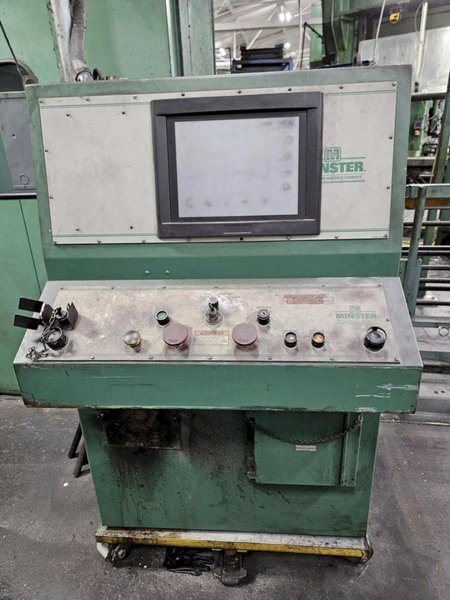 Minster Highspeed 300-ton Capacity Model E2-300-54-40 Straight Side Mechanical Stamping Press For Sale, Year 2000