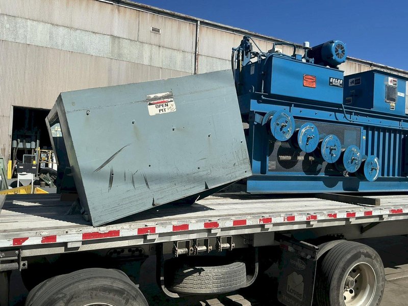 30" X 40" SELCO MODEL HSO-128A AUTO-TIE TOP LOADING HORIZONTAL HYDRAULIC BALER SYSTEM, W/ CONVEYOR &amp; DUMP HOPPER: YOBRO #26210