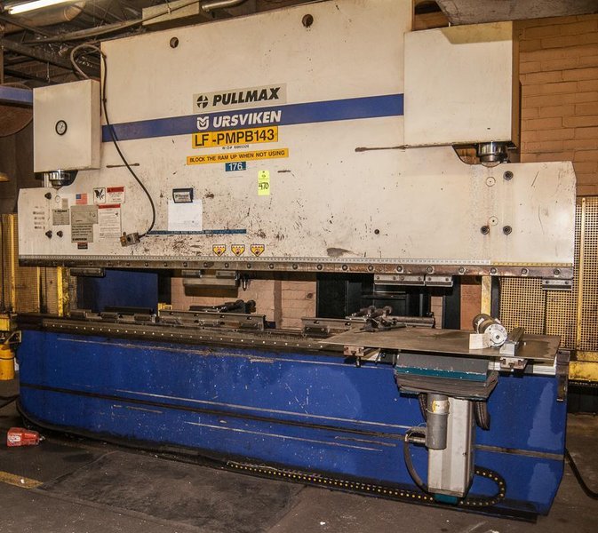 130 TON X 12' PULLMAX 7 AXIS CNC OPTIMA 130 PRESS BRAKE: STOCK #64257