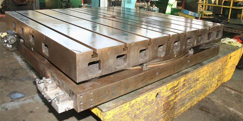 96&quot; X 96&quot; GIDDINGS &amp; LEWIS ROTARY AIR LIFT TABLE: STOCK #10946