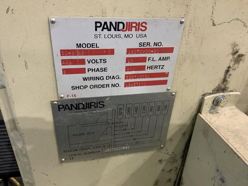 3000 LB PANDJIRIS MODEL # 30-6 WELDING POSITIONER &amp; GRIPPER CHUCK: STOCK #80907