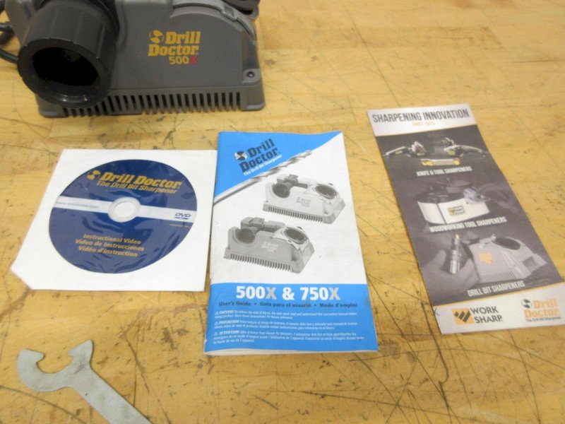 Drill Doctor 500x Drill Sharpener with Instruction Manual and CD Rom- Auction Item