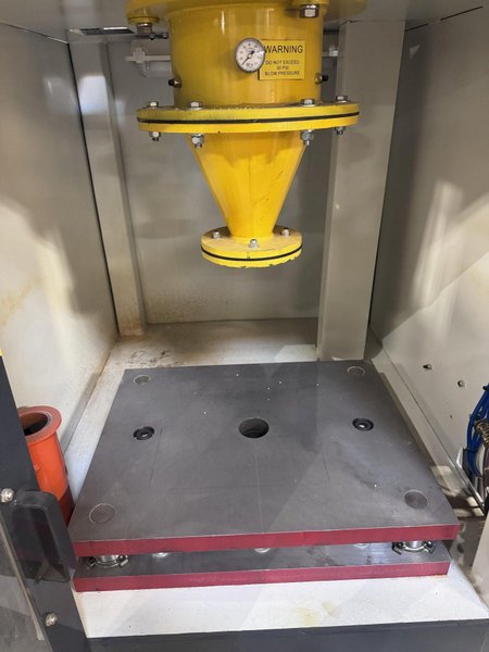 Palmer Core Machine CM-25 with extras and options. This machine has had very little use and is still connected and operational. This complete setup was over 125,000 new. 

This listing include:

-CM-25 Core maker for 30"x24"x18"
-M50XLD High Speed Continuous Mixer
-Bucket Elevator with 15' Discharge
-Bulk Unloading stand

Options:
-Four resin and catalyst output levels
-Recirculating Pumps
-Calibration Timer with remote start/stop with selector switch
-Low Sand interlock