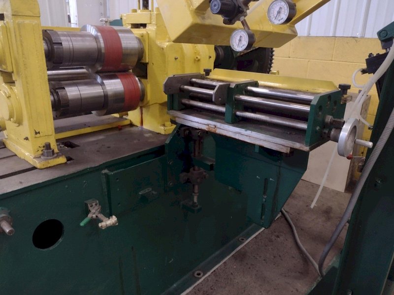 12&quot; WIDE TORRINGTON 4&quot; ARBOR PULL-THROUGH SLITTING LINE: STOCK #16504