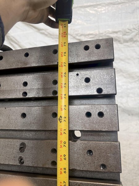 20" WIDE X 80" TALL X 24" DEEP T-SLOTTED ANGLE PLATE SET. STOCK # 0223026