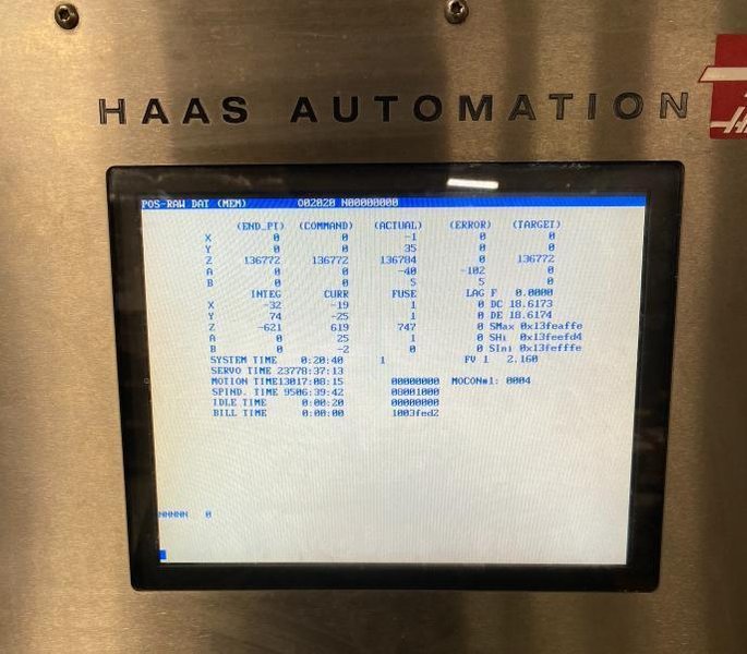 Haas VF-2 VMC, 2006 – 5-Axis Trunnion Table, 30K Spindle