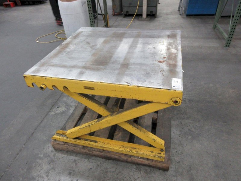 Adjustable Height Manual Pallet Lift Table, 4000lb Capacity- Auction Item
