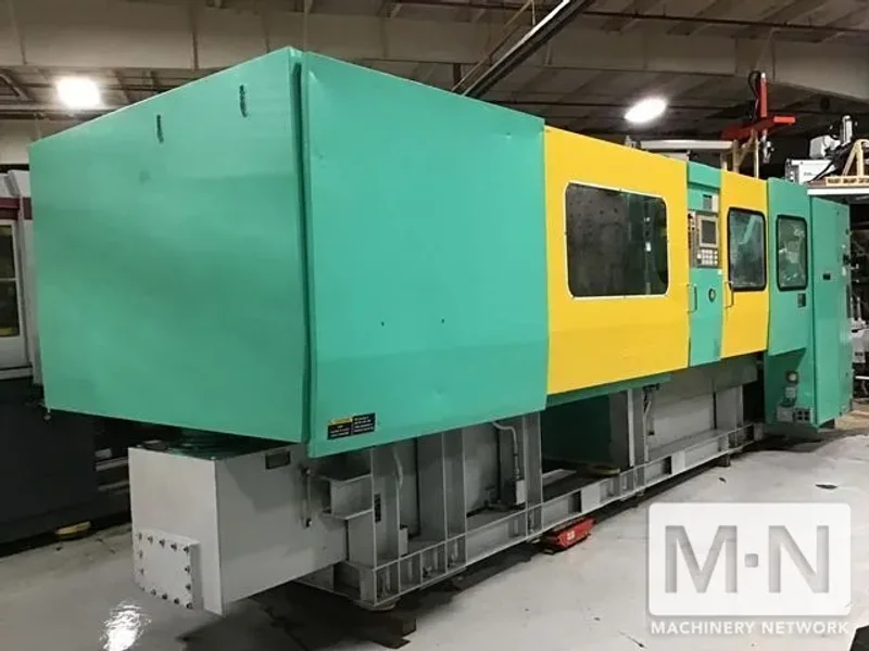 310 TON 41 OZ TOSHIBA MODEL ISGS310WV10-19B INJECTION MOLDING MACHINE MFG 2001