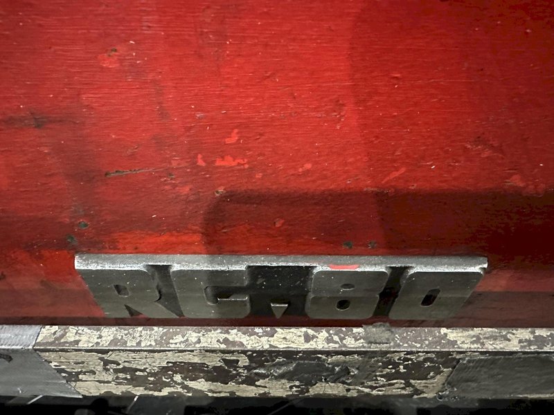 80 TON x 8' AMADA MODEL #RG-80 HYDRAULIC PRESS BRAKE NC9-EX CONTROL: STOCK #19753