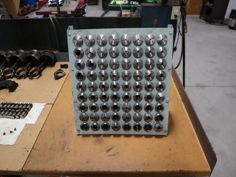 5C Collets in Metal Divider Rack- Auction Item