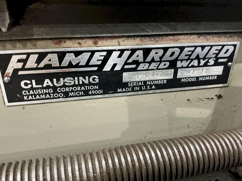 13" CLAUSING MODEL #1300 ENGINE LATHE, 1.75" HOLE : YOBRO #25355