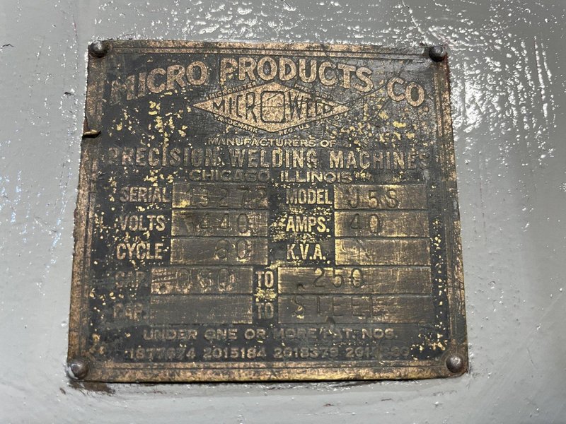 Micro Weld J5S Butt Welder