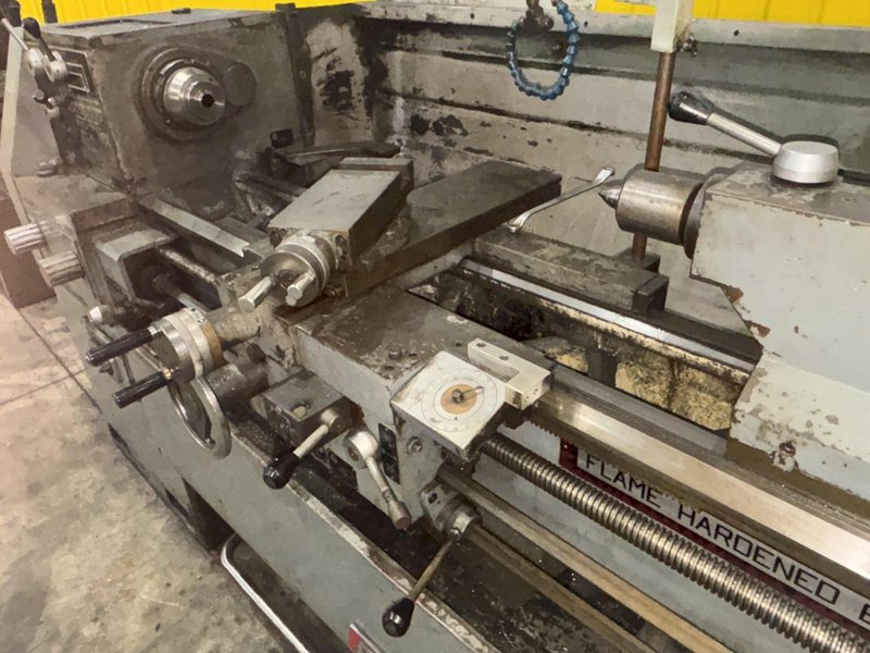 14&quot; X 40&quot; REPUBLIC MODEL #14 ENGINE LATHE WITH METRIC &amp; 2&quot; HOLE: STOCK #23667