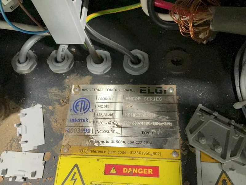 ELGI EQUIPMENTS LIMITED 5.5 KW SCREW AIR COMPRESSOR  -  EN5-125