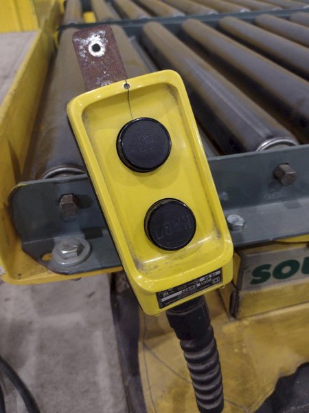 60" X 48" X 3500 LB SOUTHWORTH MODEL #LS4-36 DOUBLE ROLLER TOP LIFT TABLE, 110V SINGLE PHASE: STOCK #20929