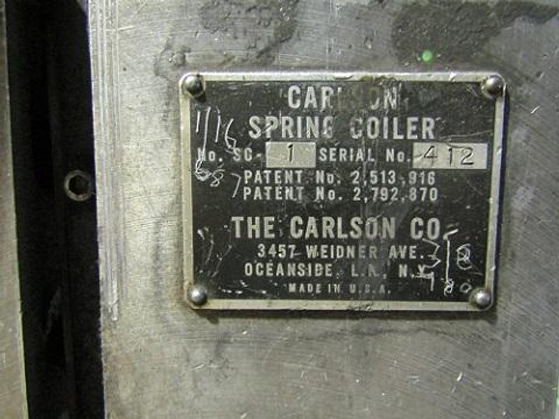 CARLSON #1 HAND SPRING COILER