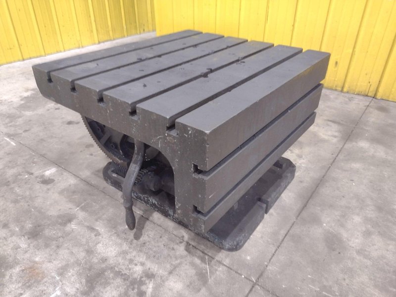 28&quot; X 32&quot; X 22&quot; CARLTON T-SLOTTED UNIVERSAL ADJUSTABLE DRILL BOX TABLE: YOBRO #23820