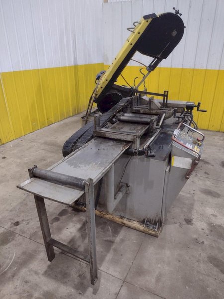 10" x 12" FMB JUPITER AUTOMATIC 60 DEGREE MITRE HORIZONTAL BANDSAW. STOCK #0655326