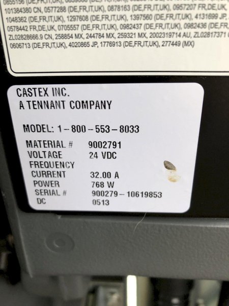 CASTEX MODEL FS-2000 AUTO FLOOR SCRUBBER: STOCK #14005