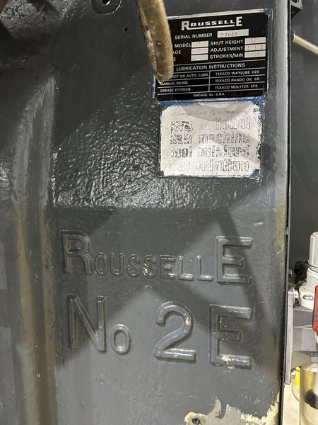 15 TON ROUSSELLE MODEL #2E OBI PRESS, 2" STROKE: STOCK #20169