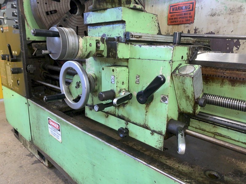 25&quot; X 120&quot; DOALL ROMI MODEL 25H GAP BED ENGINE LATHE W/ 4&quot; HOLE: STOCK #12892