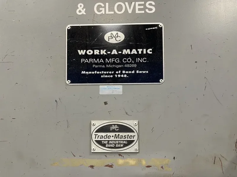 PARMA MFG CO, INC 19.5”X6” WORK-A-MATIC VERTICAL BAND SAW