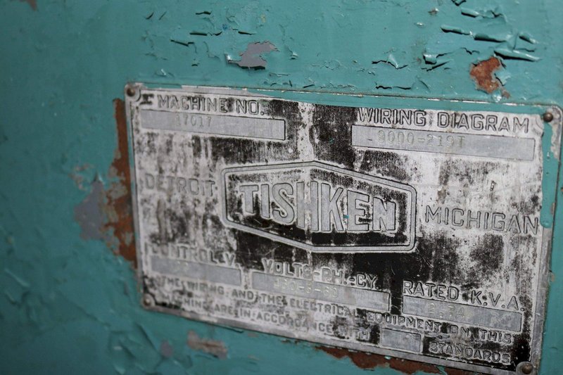 18 TON TISHKEN MODEL #COT-6 CUTOMATIC CUTOFF PRESS: STOCK #70959