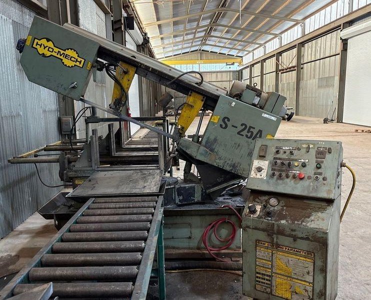 18" X 27" HYDMECH MODEL #S25-A HORIZONTAL SWIVEL MITER AUTOMATIC BAND SAW : YOBRO #25047