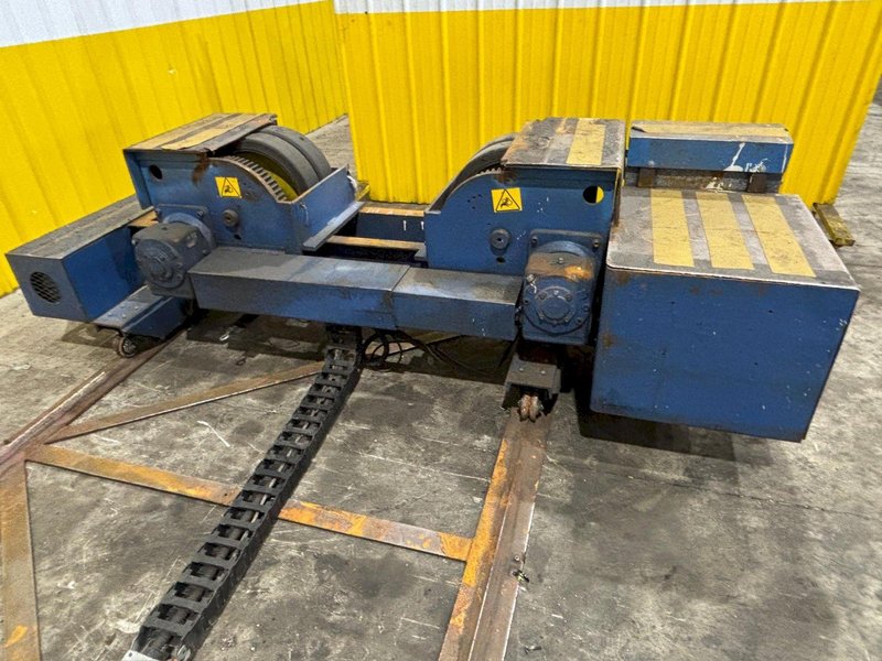 34 TON (68,000 LBS) PANDJIRIS MODEL #PR100 GEAR DRIVEN POWERED TANK TURNING ROLLS: YOBRO #24351
