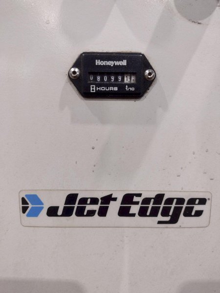 5&#039; x 13&#039; JET EDGE (2013) MODEL #5X13-MR GANTRY RAIL WATERJET CUTTING TABLE, WITH IP-60-50 INTENSIFIER PUMP: STOCK #19309