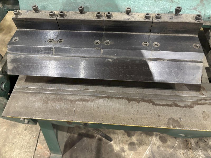 48" X 12 GAUGE C&amp;J MANUAL APRON BOX &amp; PAN FINGER BRAKE: STOCK #22918