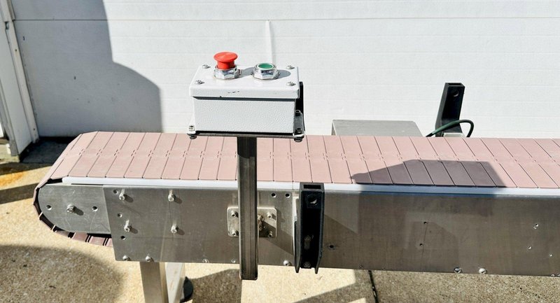 Stainless Steel  |  7.5” x 82” Flattop Belt Conveyor / Smooth Top Belt