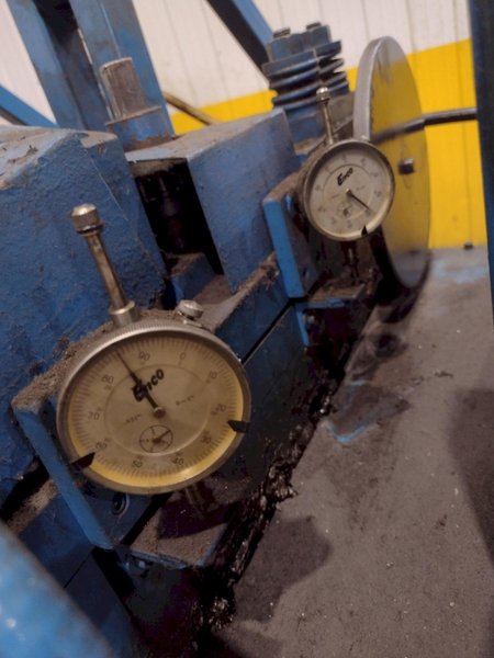 24" COOPER WEYMOUTH 7 ROLL MOTORIZED POWERED COIL STRIP STRAIGHTENER: STOCK #23702