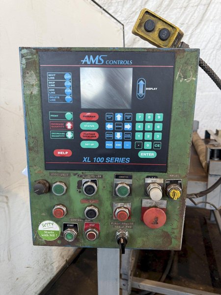 48” WIDE CUT-TO-LENGTH LINE: FAMCO SHEAR WITH FEED ROLL &amp; AMS CONTROLS: STOCK #23384