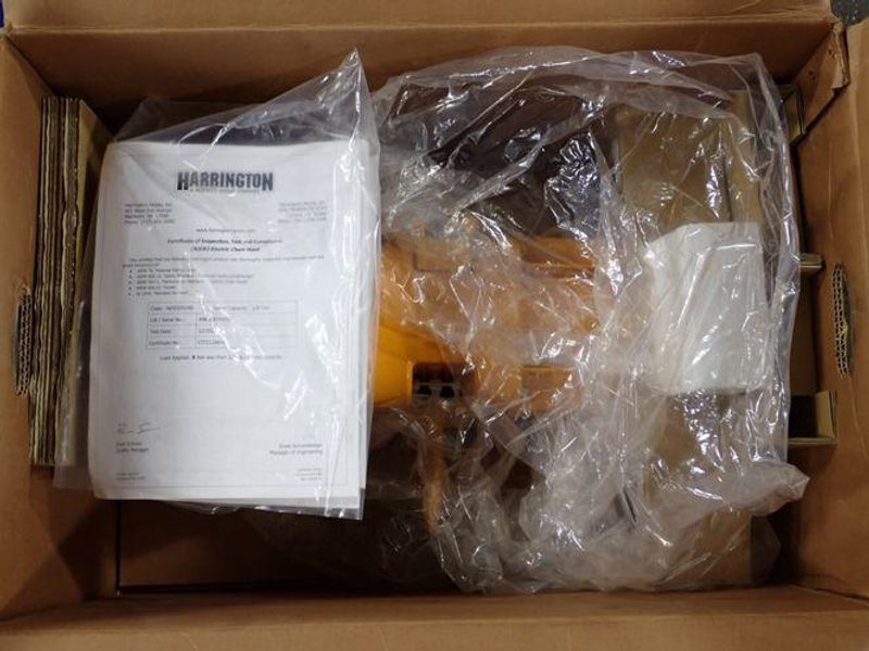 HARRINGTON 1/8 TON ELECTRIC CHAIN HOIST  -  NER2001HD